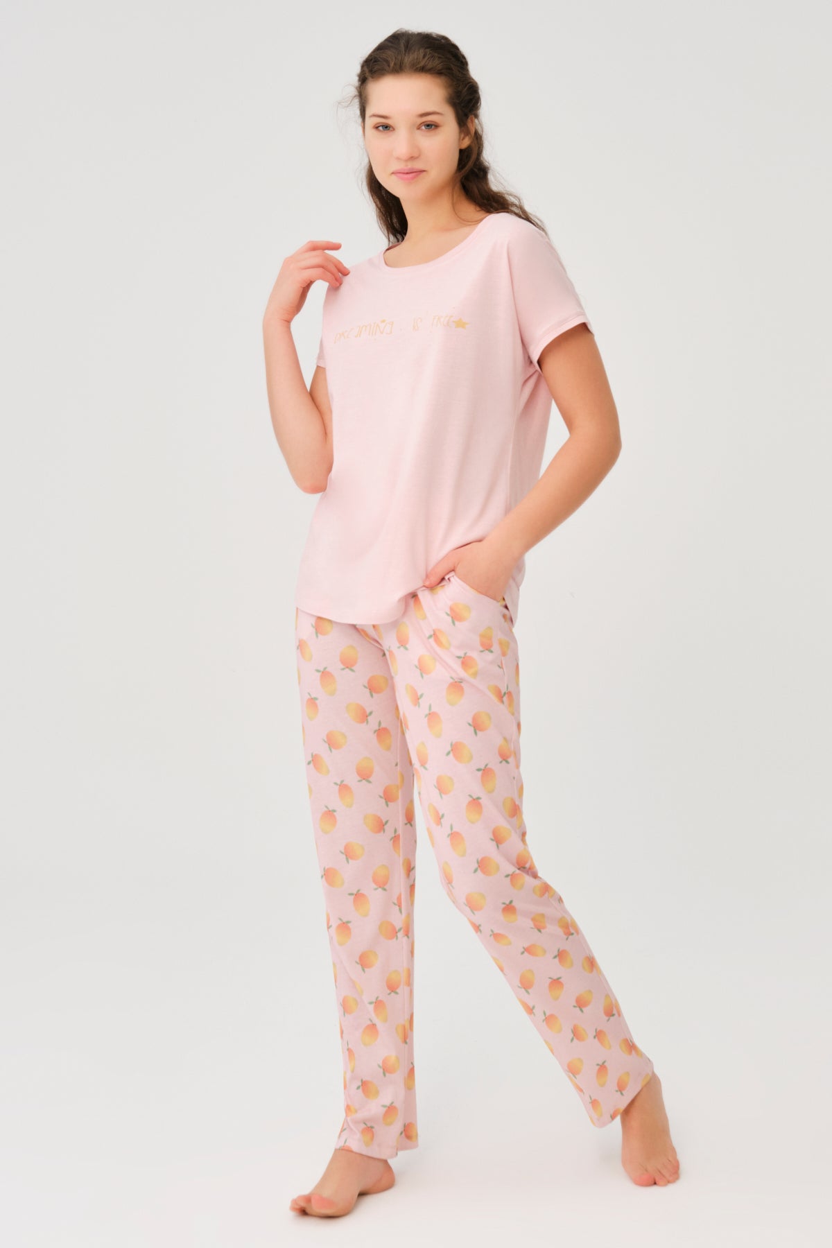 SALMON PYJAMA SET