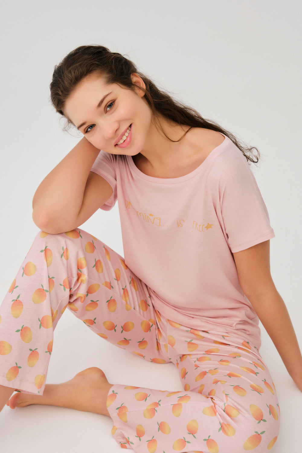 SALMON PYJAMA SET