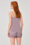 LIGHT PURPLE SHORT SET