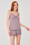 LIGHT PURPLE SHORT SET