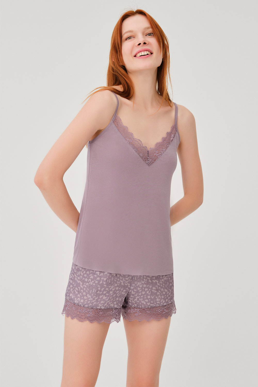 LIGHT PURPLE SHORT SET