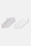 White-Grey 2-PACK SPORT SOCKS