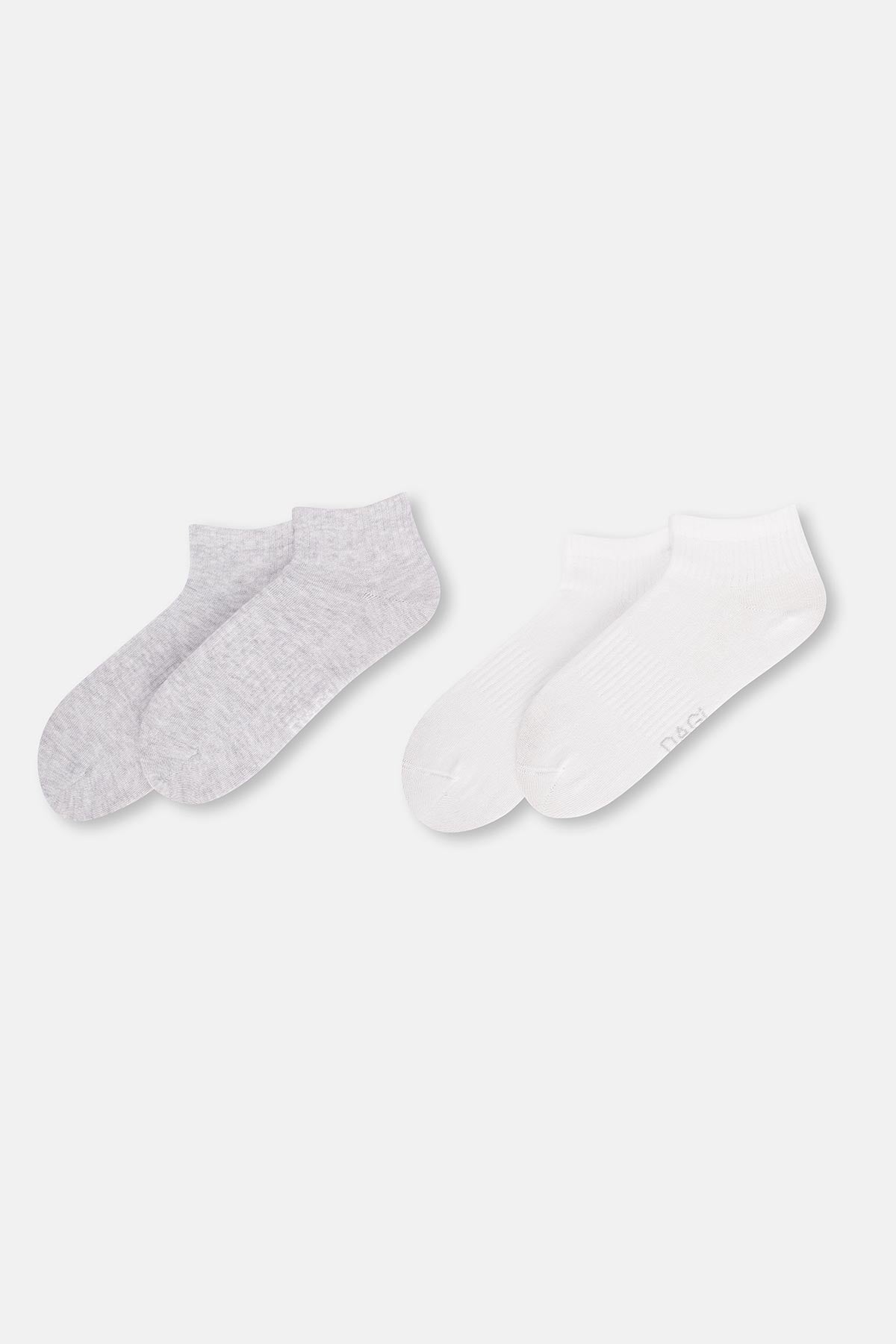 White-Grey 2-PACK SPORT SOCKS