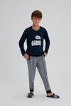 NAVY PYJAMA SET