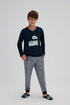 NAVY PYJAMA SET