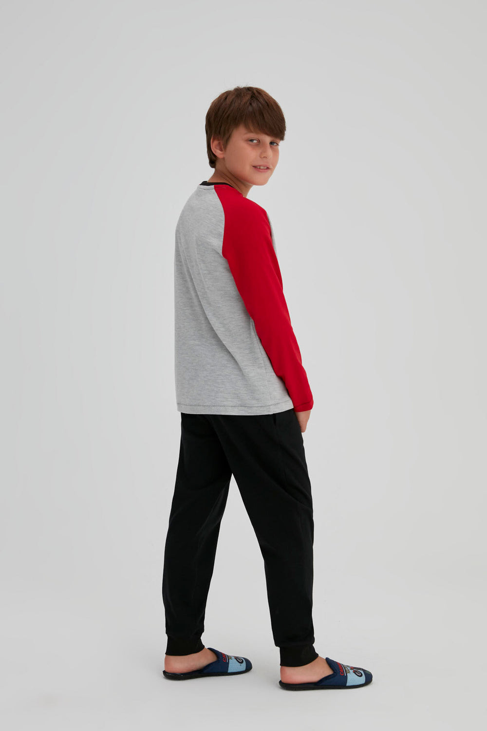 GREY MELANGE PYJAMA SET