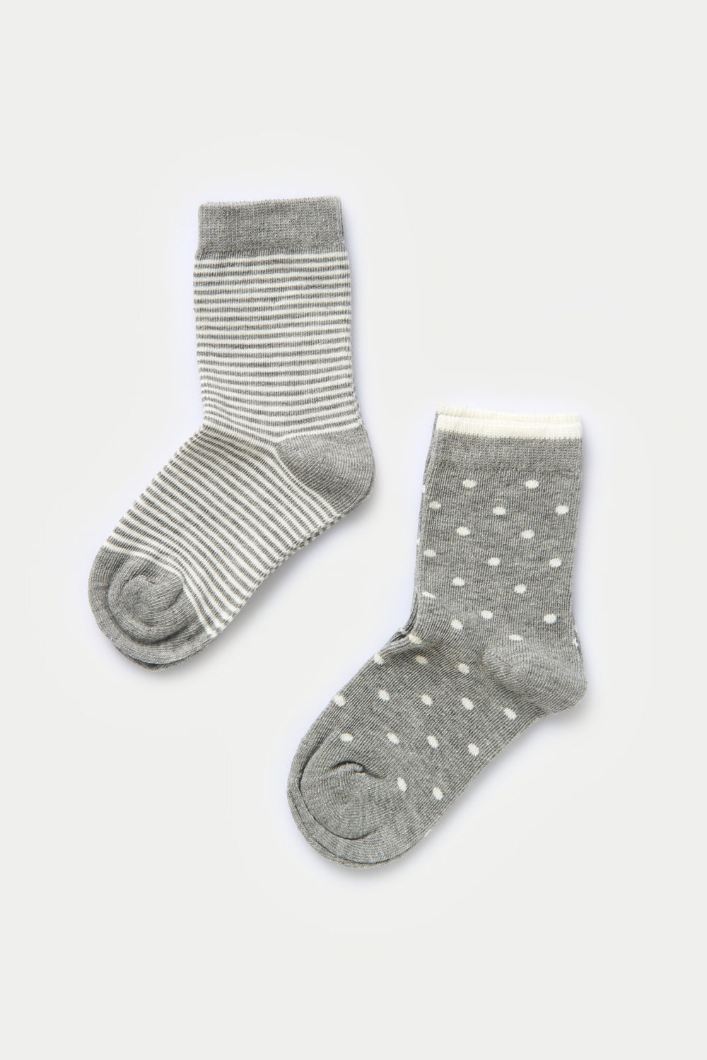 GREY MELANGE - ECRU SOCKS