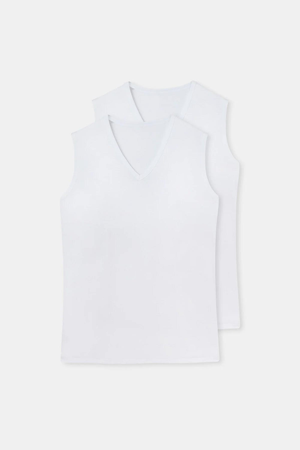 WHITE  T-SHIRT SLEEVLESS