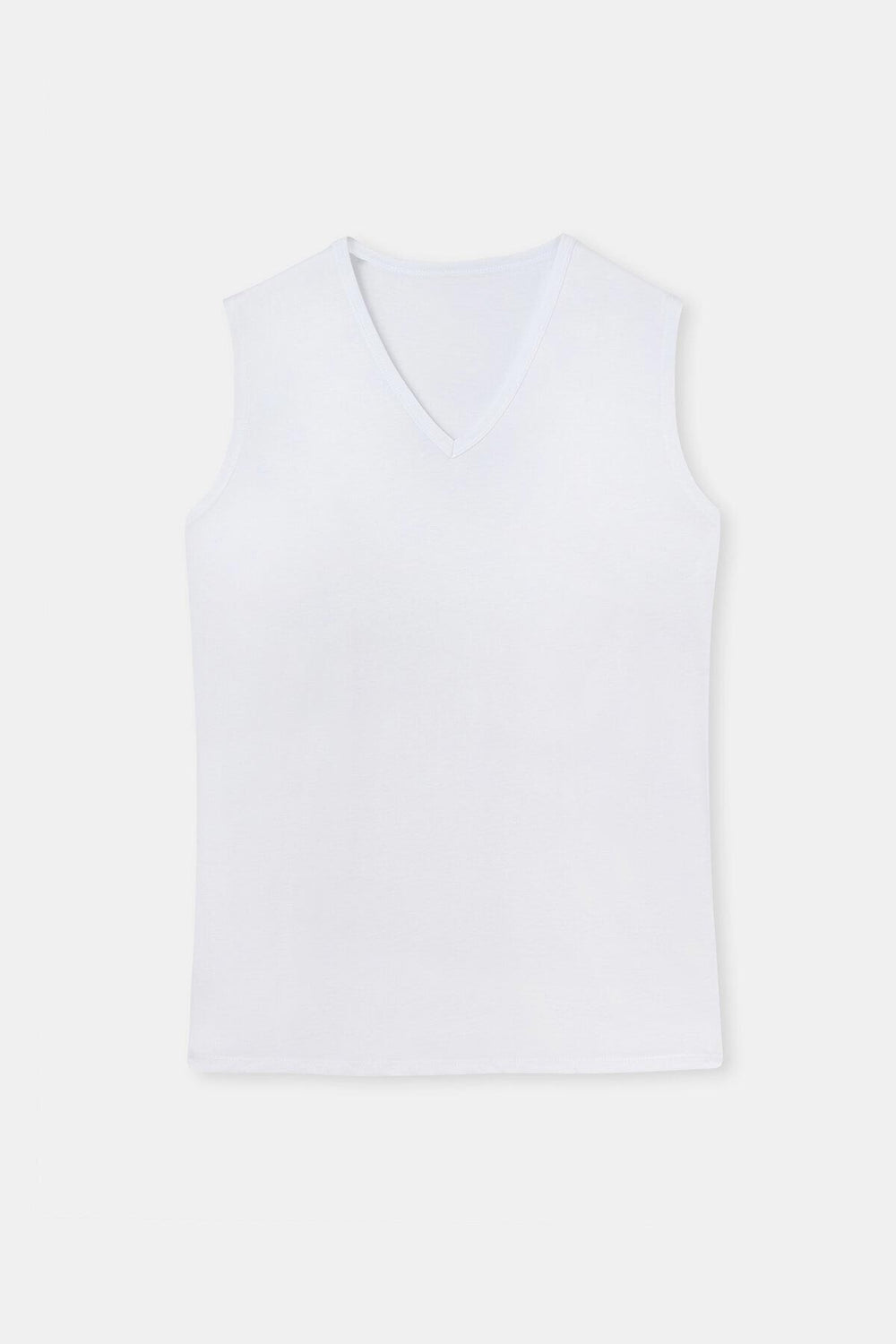 WHITE  T-SHIRT SLEEVLESS