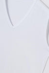WHITE  T-SHIRT SLEEVLESS