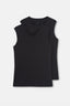 BLACK  T-SHIRT SLEEVLESS