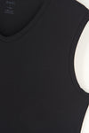BLACK  T-SHIRT SLEEVLESS