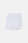 Beyaz Pamuklu 2'li Boxer