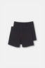 Siyah Pamuklu 2'li Boxer
