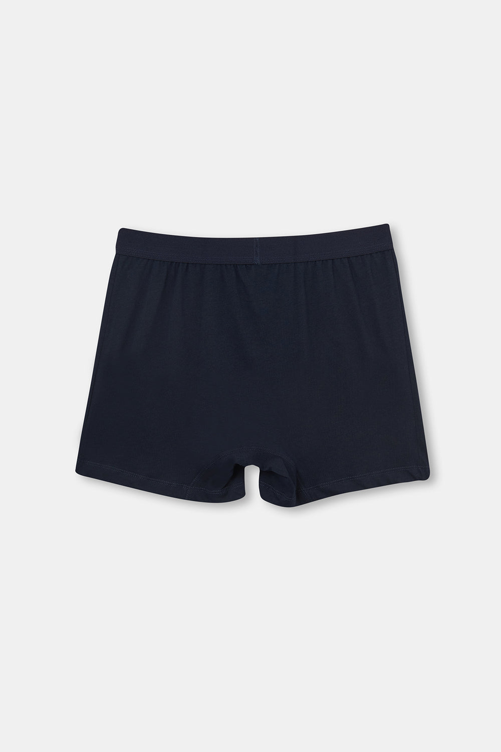 Lacivert Baskılı Pamuklu Boxer