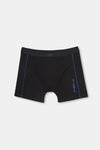 Siyah Spor Pamuklu Boxer