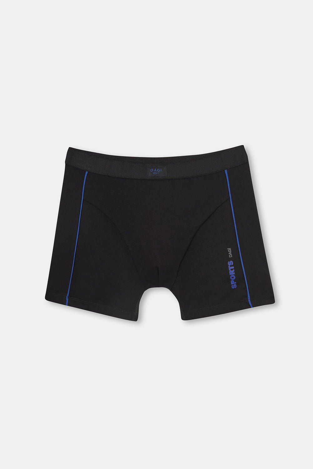 Siyah Spor Pamuklu Boxer