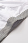 Beyaz Penye Compact Düz Erkek Slip Külot