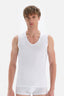 WHITE  T-SHIRT SLEEVLESS