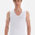 WHITE  T-SHIRT SLEEVLESS