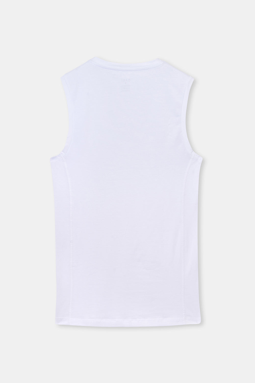 Beyaz Penye V Yaka Kolsuz Erkek Fanila