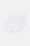 Beyaz Compact Düz 3'lü Boxer