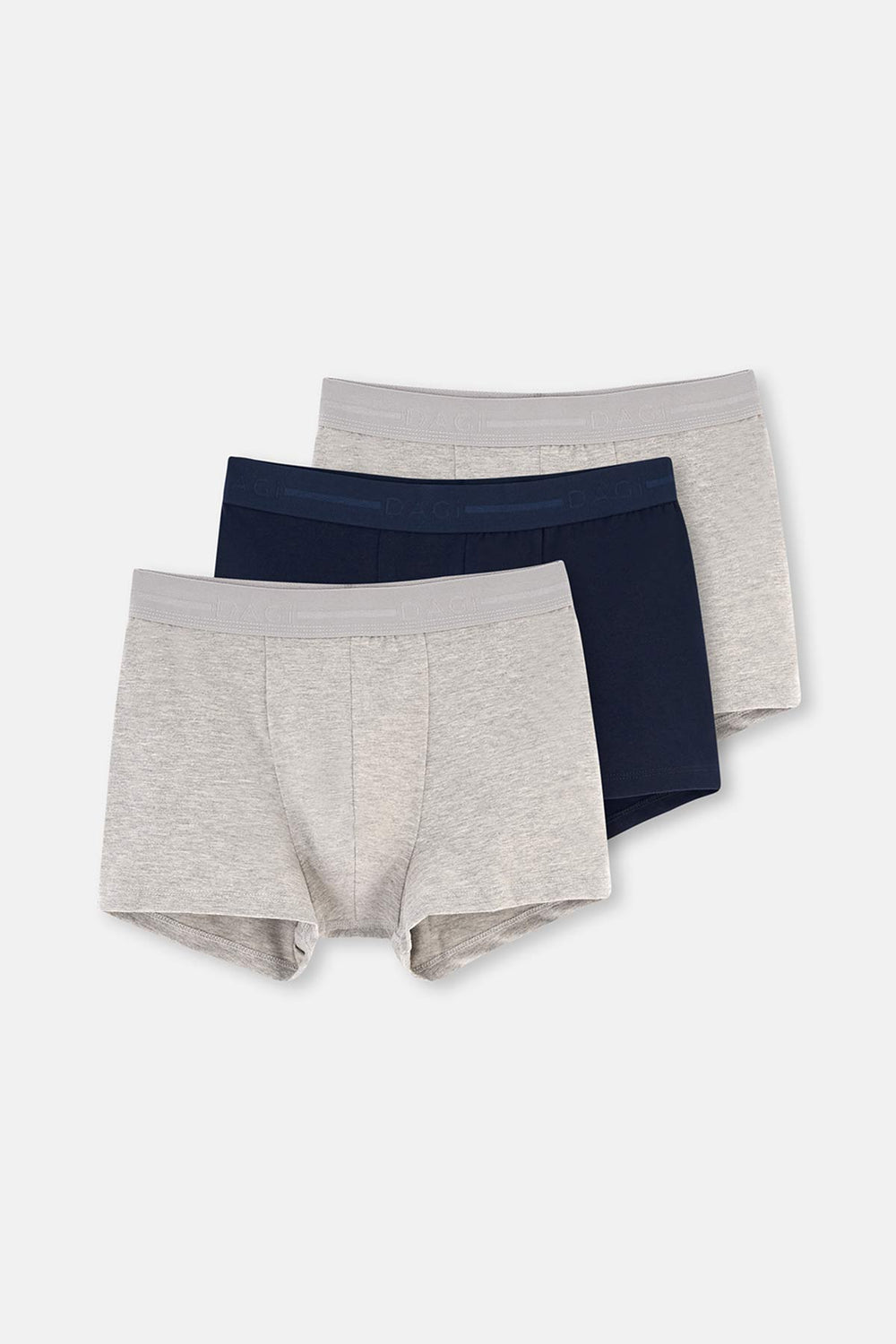 NAVY - GREY MELANGE BOXER