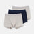 NAVY - GREY MELANGE BOXER