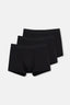 Siyah Compact Düz 3'lü Boxer