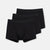 Siyah Compact Düz 3'lü Boxer