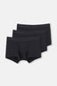 Siyah Basic Micro Modal 3'lü Boxer