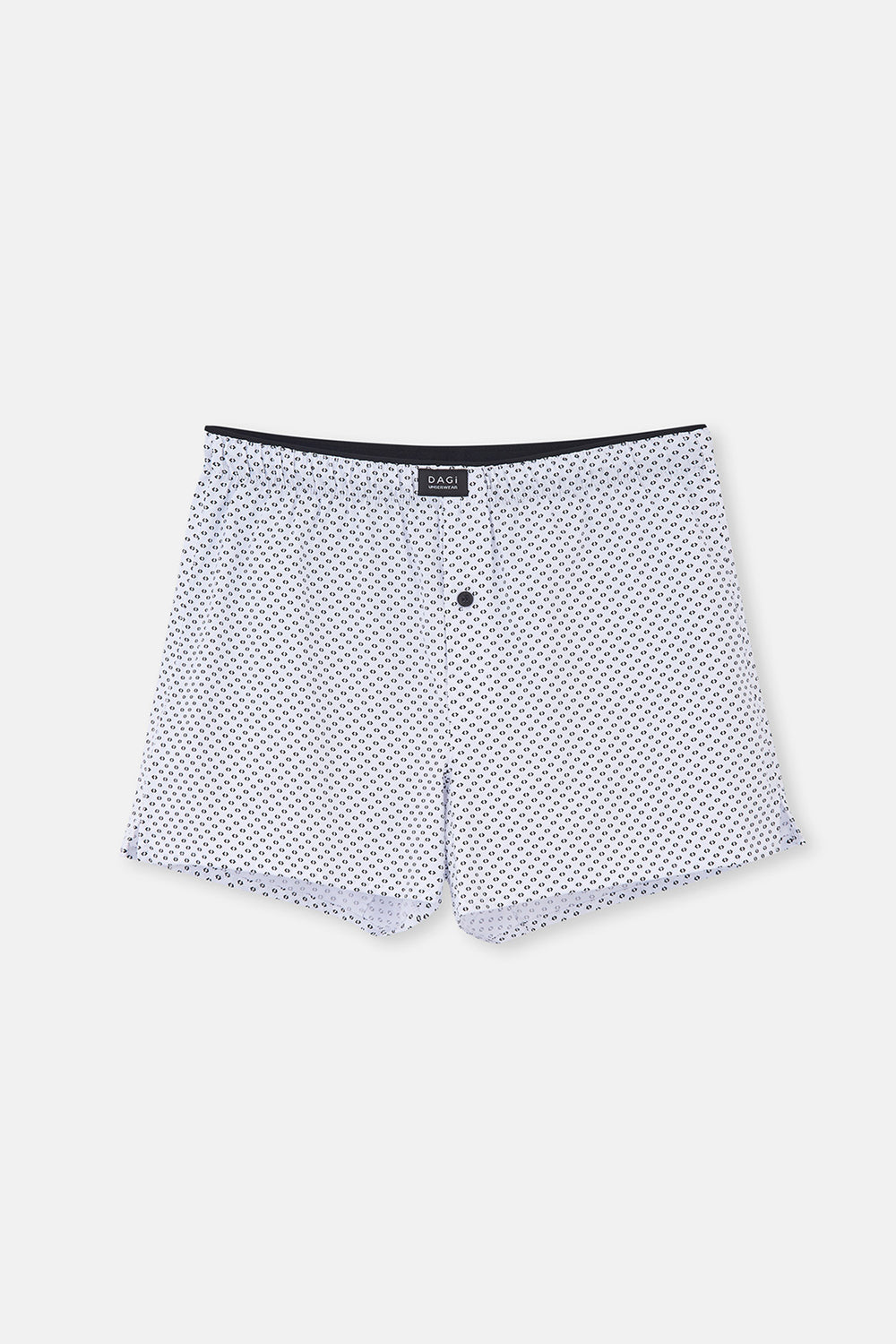 Beyaz Desenli Poplin Lyc Boxer