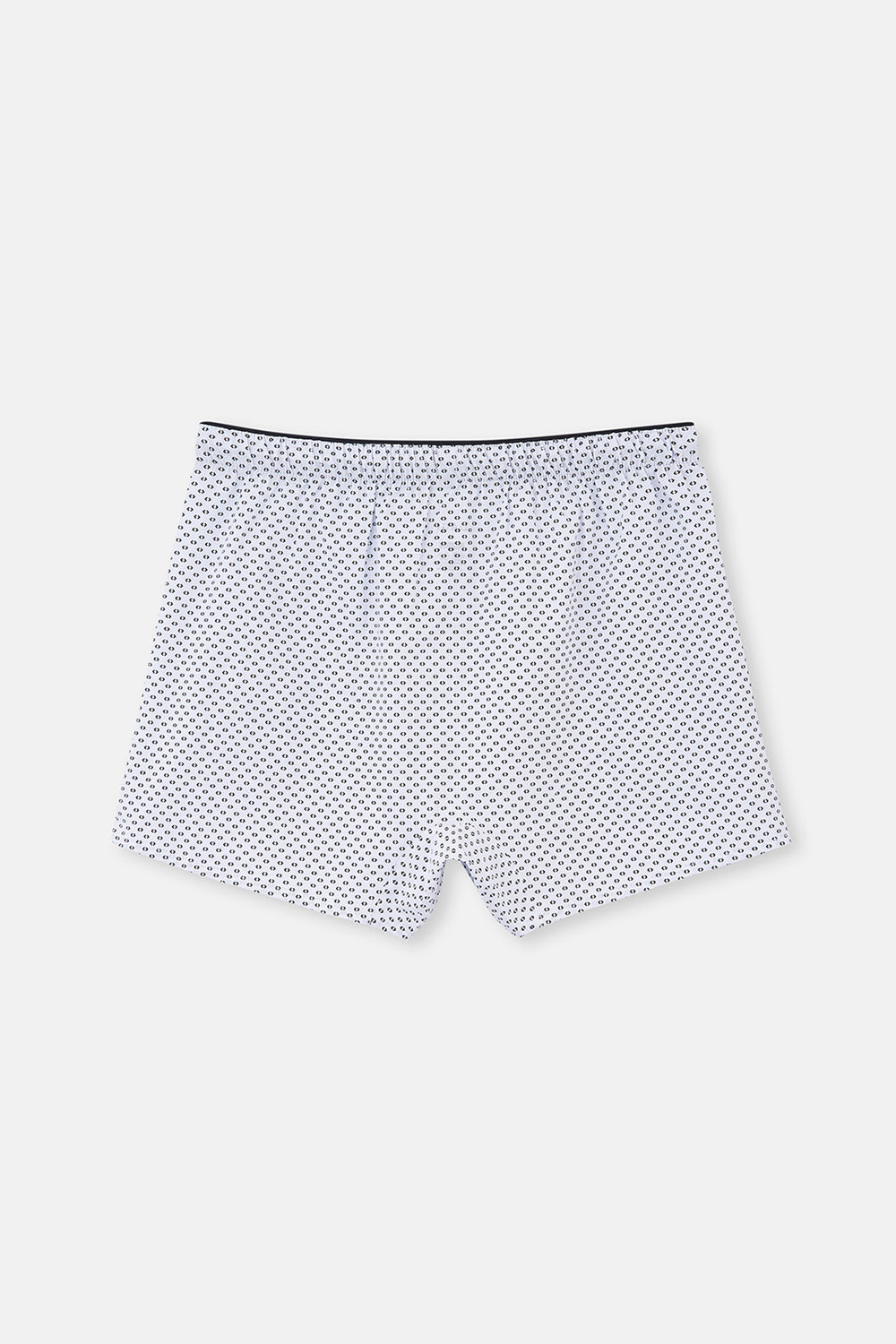 Beyaz Desenli Poplin Lyc Boxer
