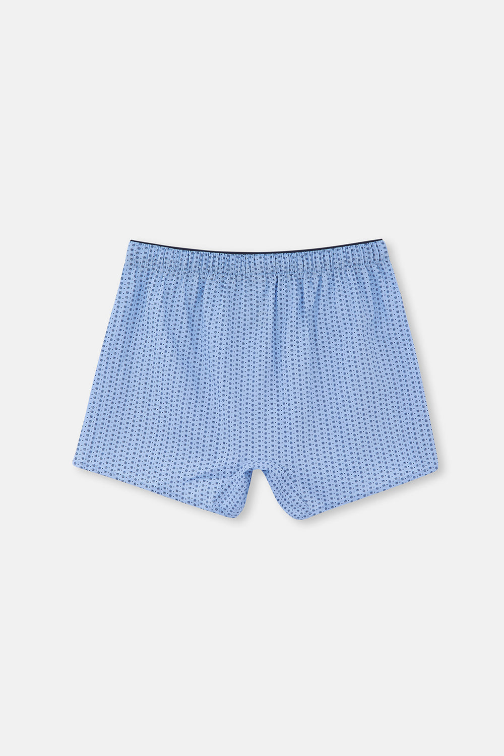 Mavi Desenli Poplin Lyc Boxer