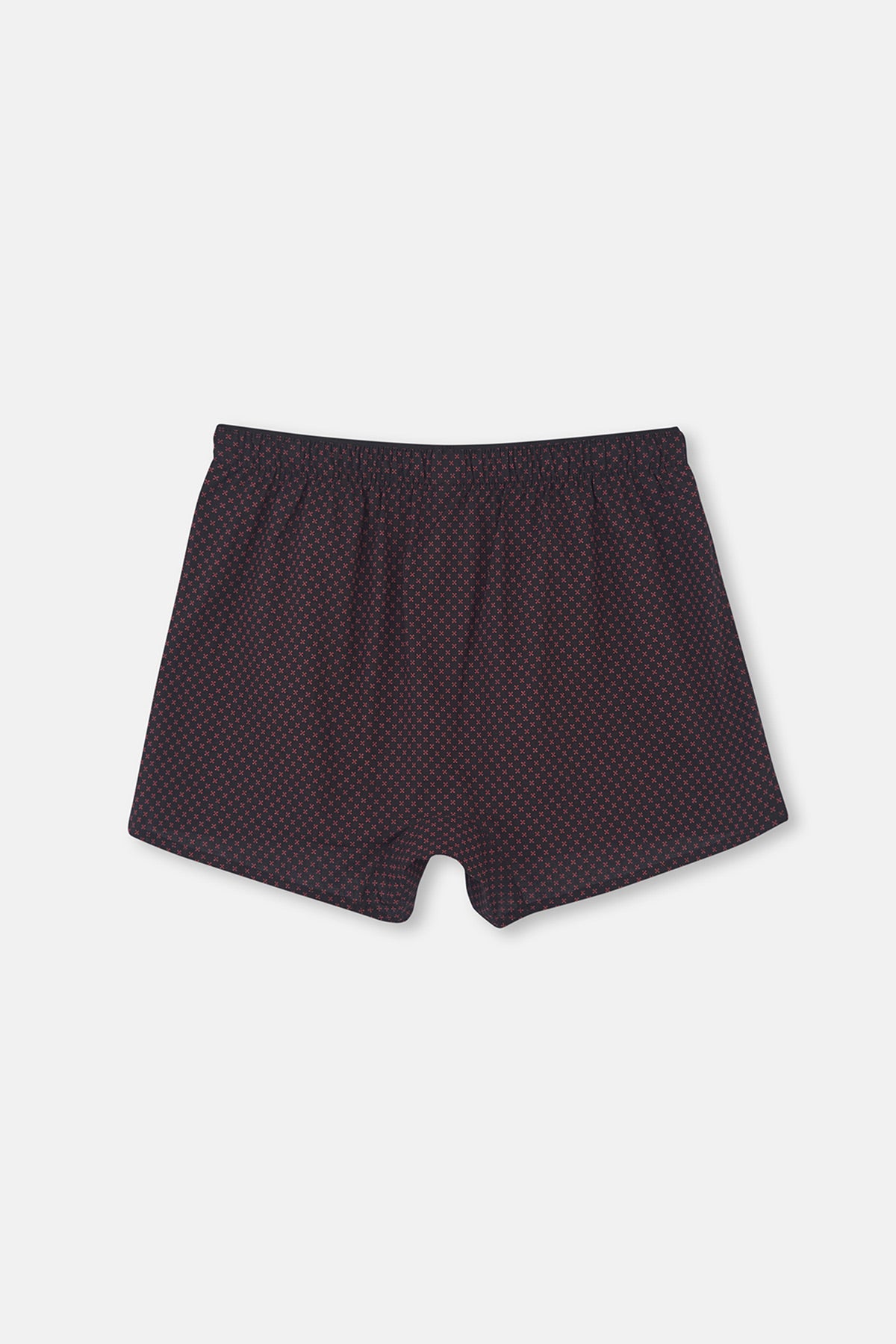 Siyah Desenli Poplin Lyc Boxer