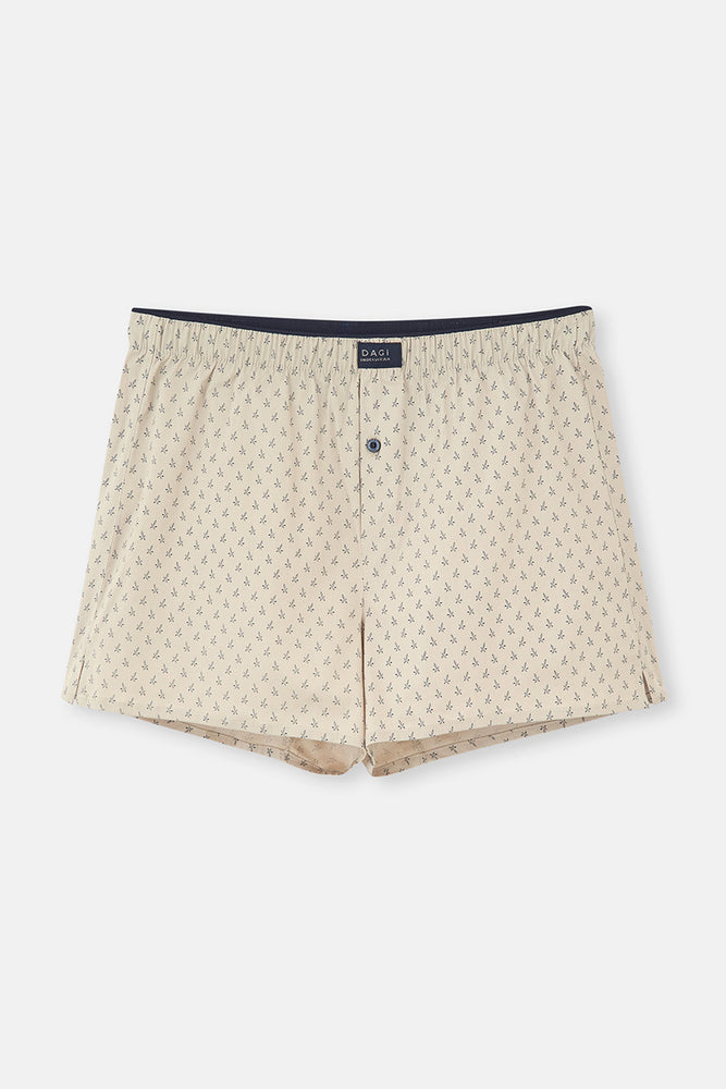 Taş Desenli Desenli Poplin Lyc Boxer