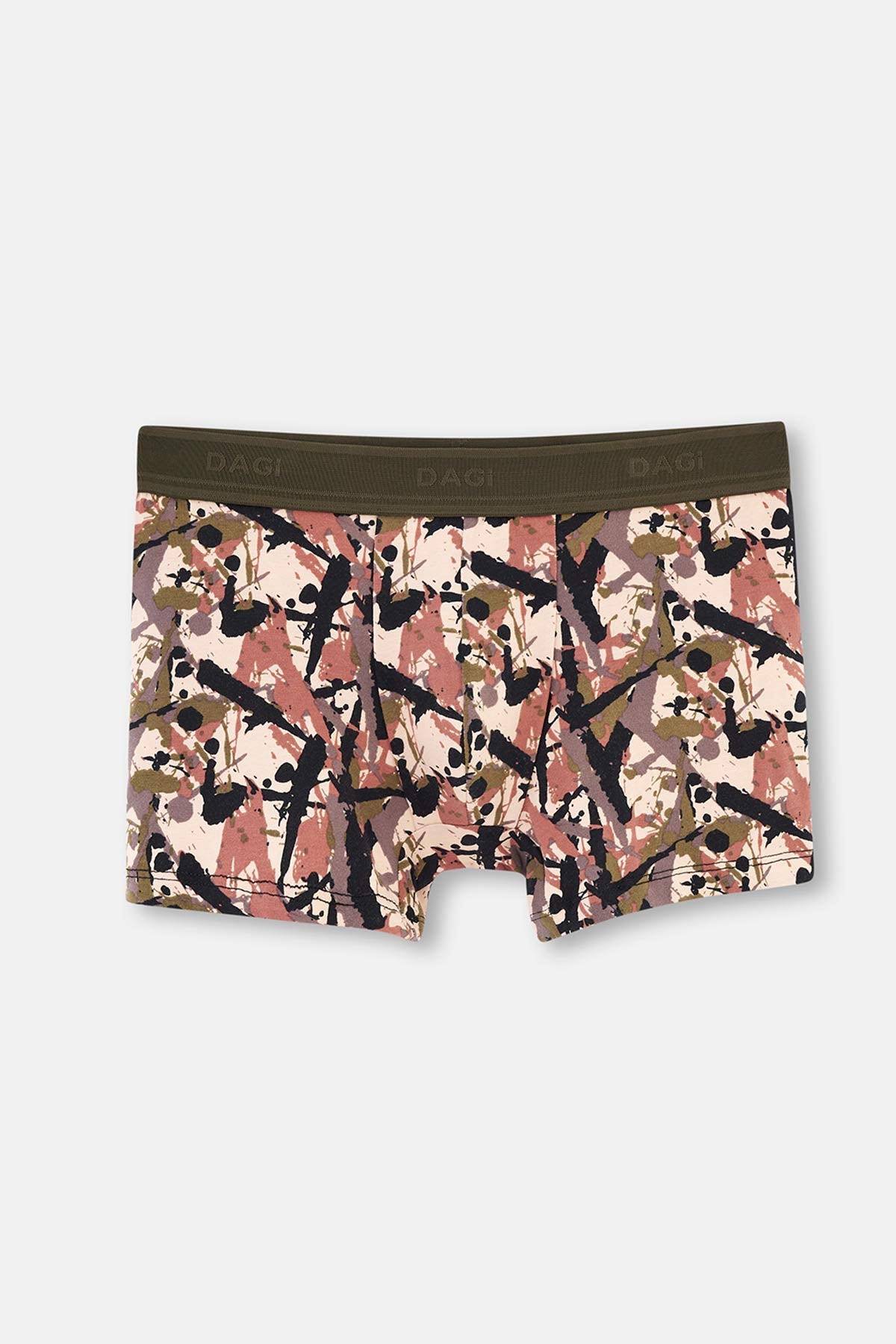 Haki Kahve Compact Kamuflaj Boxer