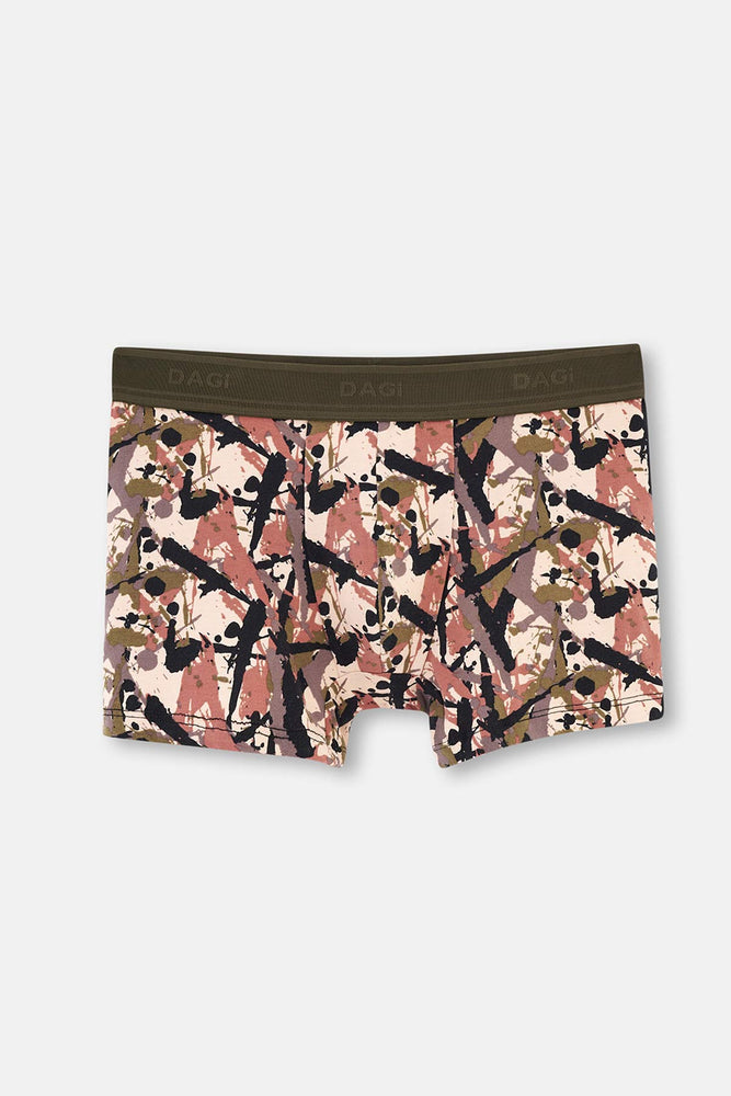 Haki Kahve Compact Kamuflaj Boxer