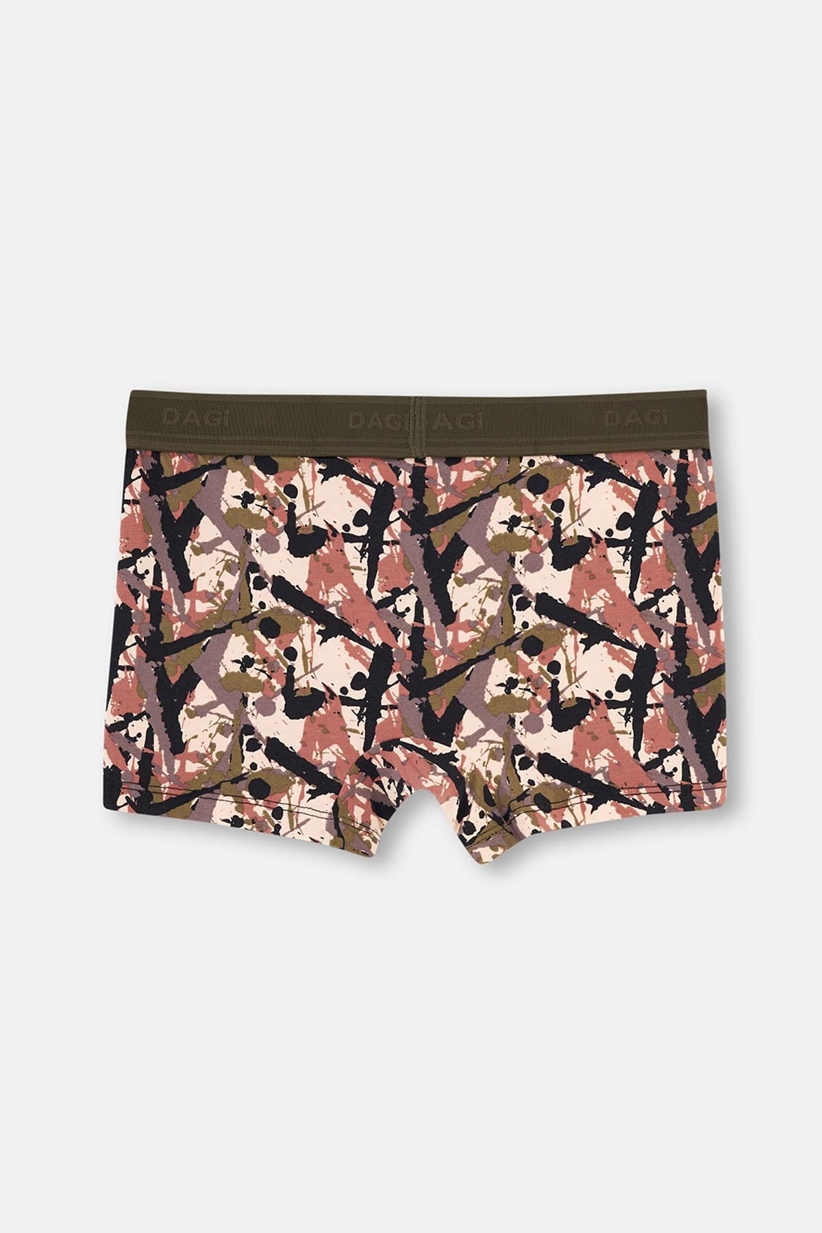 Haki Kahve Compact Kamuflaj Boxer