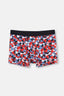 Kırmızı Mavi Compact Geometrik Boxer