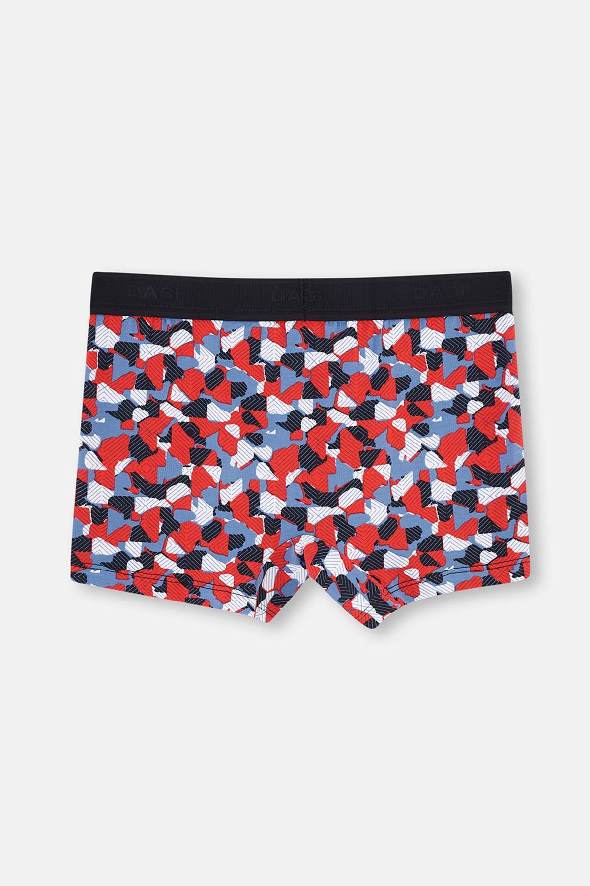 Kırmızı Mavi Compact Geometrik Boxer