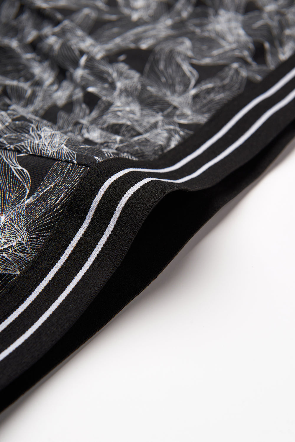 Siyah Desenli Compact Penye Boxer