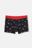 BLACK - RED BOXER