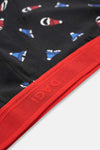 BLACK - RED BOXER