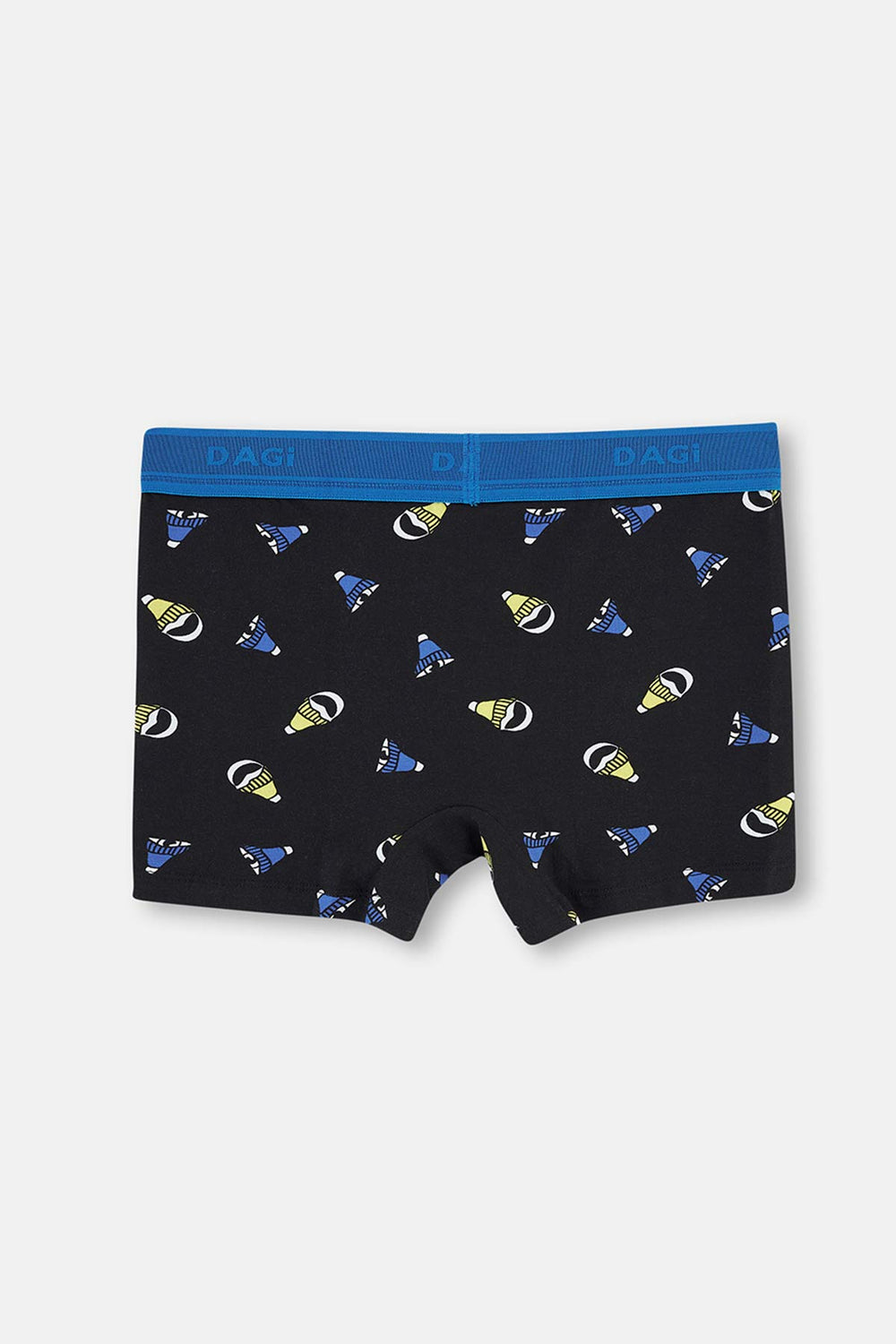 Siyah Saks Compact Şapka Desenli Boxer