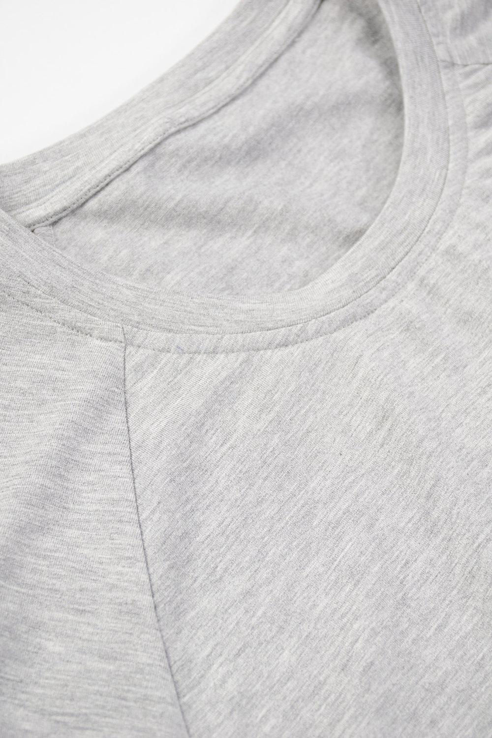 GREY MELANGE ONE PIECE TOP- ONE PIECE BOTTOM