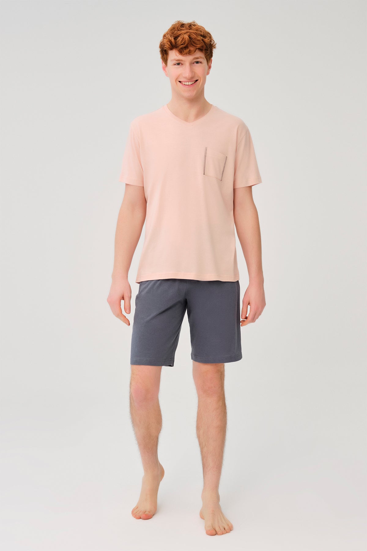 SALMON SHORTS SET