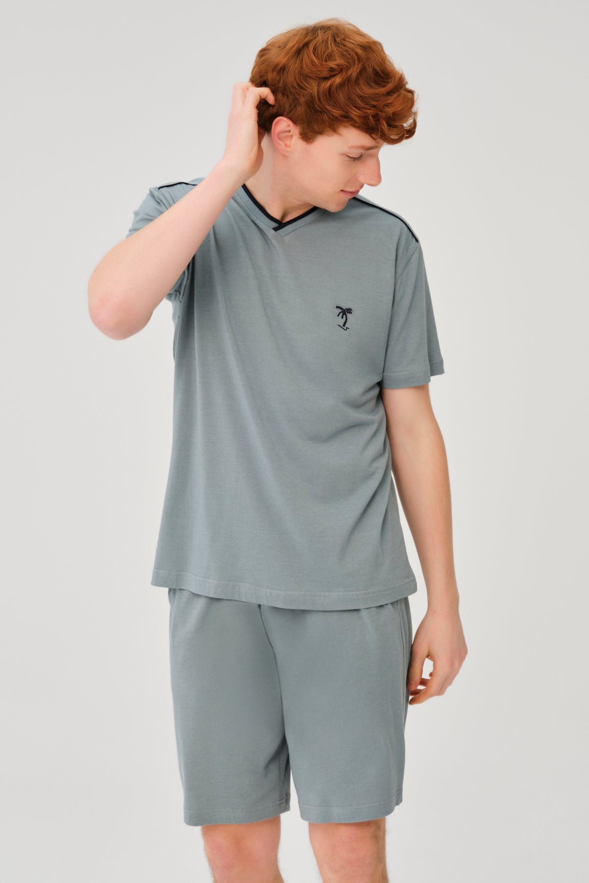 NILE GREEN SHORTS SET