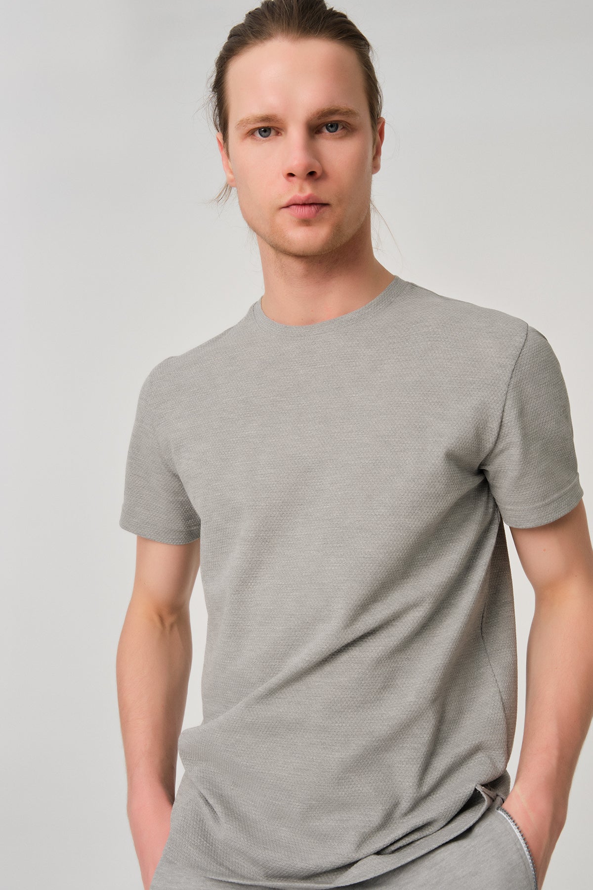 GREY ONE PIECE TOP- ONE PIECE BOTTOM