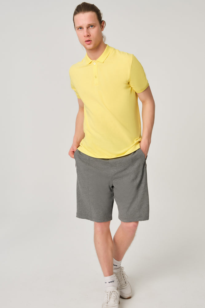 DARK GREY MELANGE SHORTS